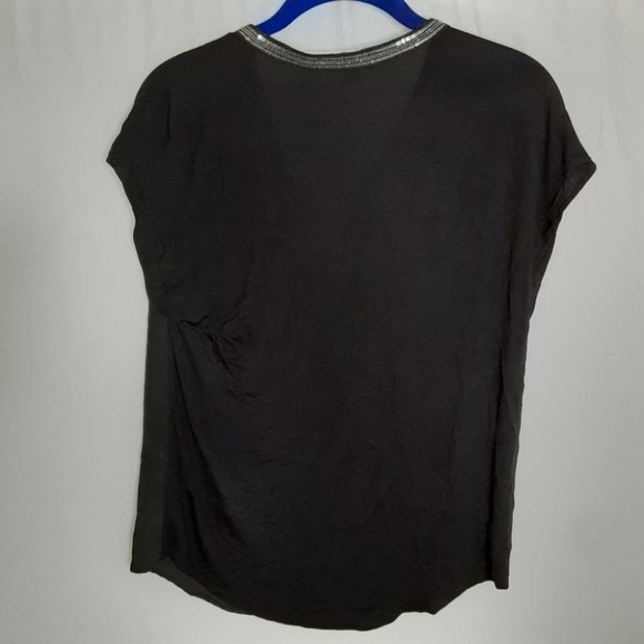 Rock & Republic Rhinestone Embellished Short Sleeve Top - Picture 4 of 6